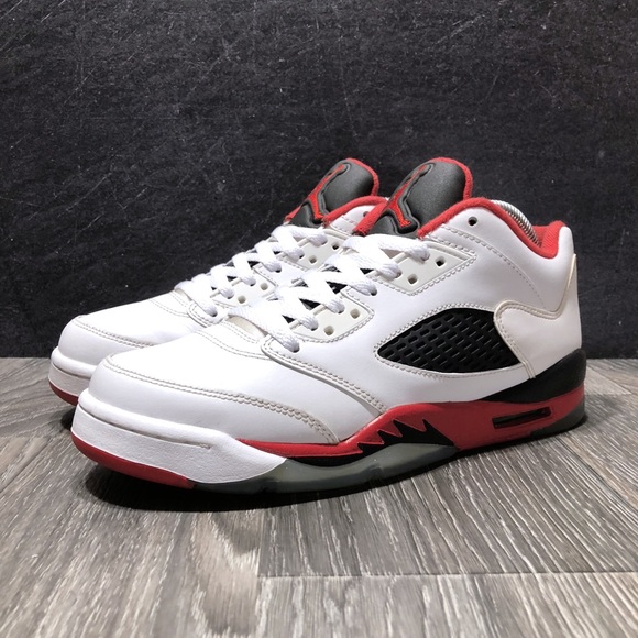 jordan retro 5 low fire red